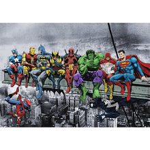 Load image into Gallery viewer, Superhero Canvas Painting Animation Comics Marvel Poster Prints Hulk Captain America Superman Home Wall Art Kids Birthday Gift
