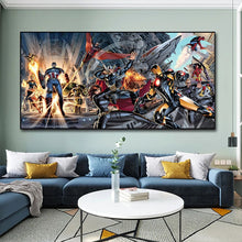 Load image into Gallery viewer, Comics Marvel Avengers Canvas Print Painting Superhero Poster Prints Wall Art Pictures for Living Room Nordic Home Decor Cuadros
