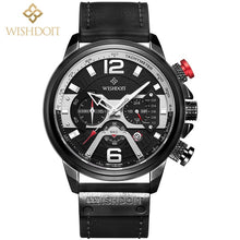 Load image into Gallery viewer, 2021 New Fashion Waterproof Men&#39;s Watch Top Brand Luxury Leather Square Large Dial Sports Quartz Chronograph Relogio Masculi
