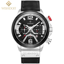 Load image into Gallery viewer, 2021 New Fashion Waterproof Men&#39;s Watch Top Brand Luxury Leather Square Large Dial Sports Quartz Chronograph Relogio Masculi
