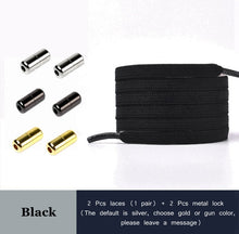 Load image into Gallery viewer, New No Tie Shoe laces Elastic Shoelaces Metal Lock Creative Kids Adult Sneakers Flat Shoelace Fast Safety Lazy Laces Unisex
