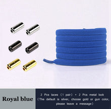 Load image into Gallery viewer, New No Tie Shoe laces Elastic Shoelaces Metal Lock Creative Kids Adult Sneakers Flat Shoelace Fast Safety Lazy Laces Unisex
