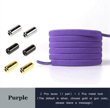 Load image into Gallery viewer, New No Tie Shoe laces Elastic Shoelaces Metal Lock Creative Kids Adult Sneakers Flat Shoelace Fast Safety Lazy Laces Unisex
