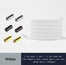 Load image into Gallery viewer, New No Tie Shoe laces Elastic Shoelaces Metal Lock Creative Kids Adult Sneakers Flat Shoelace Fast Safety Lazy Laces Unisex

