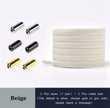 Load image into Gallery viewer, New No Tie Shoe laces Elastic Shoelaces Metal Lock Creative Kids Adult Sneakers Flat Shoelace Fast Safety Lazy Laces Unisex
