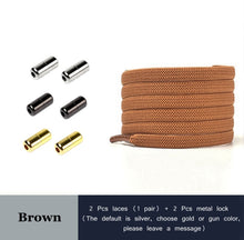 Load image into Gallery viewer, New No Tie Shoe laces Elastic Shoelaces Metal Lock Creative Kids Adult Sneakers Flat Shoelace Fast Safety Lazy Laces Unisex
