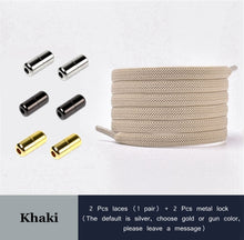 Load image into Gallery viewer, New No Tie Shoe laces Elastic Shoelaces Metal Lock Creative Kids Adult Sneakers Flat Shoelace Fast Safety Lazy Laces Unisex
