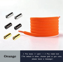 Load image into Gallery viewer, New No Tie Shoe laces Elastic Shoelaces Metal Lock Creative Kids Adult Sneakers Flat Shoelace Fast Safety Lazy Laces Unisex
