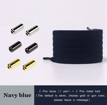 Load image into Gallery viewer, New No Tie Shoe laces Elastic Shoelaces Metal Lock Creative Kids Adult Sneakers Flat Shoelace Fast Safety Lazy Laces Unisex
