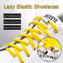 Load image into Gallery viewer, Elastic No Tie Shoelaces Semicircle Shoe Laces For Kids and Adult Sneakers Shoelace Quick Lazy Metal Lock Laces Shoe Strings
