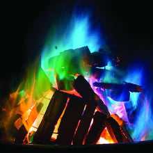 Load image into Gallery viewer, 10g/15g/25g/30g Color Flame Powder For Bonfire Campfire Magic Trick Outdoor Party Camping Hiking Fireplace Tools
