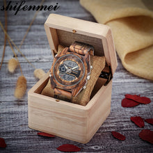 Load image into Gallery viewer, Shifenmei Watches Men Fashion Watch 2020 Wood Watch Brand Luxury Chronograph Sport Watches Wooden Wristwatch Male zegarek damski
