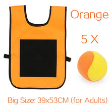 Load image into Gallery viewer, Kids Outdoor Sport Game Props Vest Sticky Jersey Vest Game Vest Waistcoat With Sticky Ball Throwing Toys For Children Sports Toy
