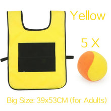 Load image into Gallery viewer, Kids Outdoor Sport Game Props Vest Sticky Jersey Vest Game Vest Waistcoat With Sticky Ball Throwing Toys For Children Sports Toy
