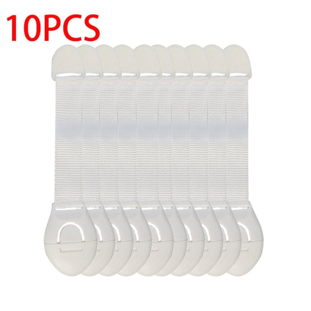 10Pcs/Lot Child Lock Protection Of Children Locking Doors For Children's Safety Kids Safety Plastic Protection Safety Lock