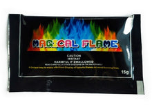 Load image into Gallery viewer, 10g/15g/25g Magic Fire Colorful Flames Powder Bonfire Sachets Pyrotechnics Magic Trick Outdoor Camping Hiking Survival Tools
