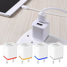 Load image into Gallery viewer, FORNORM Travel Phone Charger 2/4 USB Ports Adapter For iPhone Samsung iPad Android US Plug or EU Plug 2.1A USB Wall Charger
