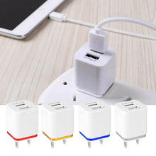 Load image into Gallery viewer, FORNORM Travel Phone Charger 2/4 USB Ports Adapter For iPhone Samsung iPad Android US Plug or EU Plug 2.1A USB Wall Charger
