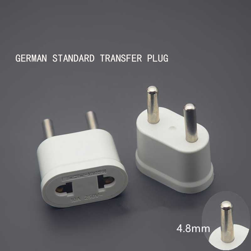 Power Adapter EU Plug Adapters AC Power Adapter Travel High-Quality Current Socket Converter Wall Portable Durable Lightweight