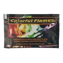 Load image into Gallery viewer, 10g/15g/25g Magic Fire Colorful Flames Powder Bonfire Sachets Pyrotechnics Magic Trick Outdoor Camping Hiking Game Tools
