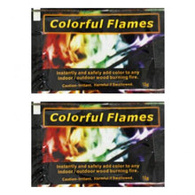 Load image into Gallery viewer, 2Pcs Fire Powder Magic Trick Coloured Rainbow Flames Bonfire Fireplace Pit Patio Toy magic fire colorful flames powder bonfire
