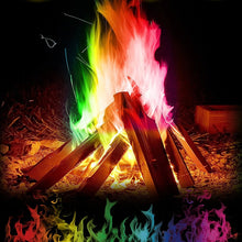 Load image into Gallery viewer, WolFAce Magic Fire Colorful Flames Powder Bonfire Sachets Pyrotechnics Magic Trick Outdoor Camping Hiking Survival Tools New
