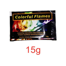 Load image into Gallery viewer, WolFAce Magic Fire Colorful Flames Powder Bonfire Sachets Pyrotechnics Magic Trick Outdoor Camping Hiking Survival Tools New
