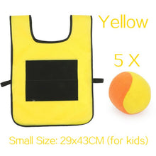 Load image into Gallery viewer, Children Outdoor Sport Game Props Vest Sticky Jersey Vest Game Vest Waistcoat With Sticky Ball Throwing Toys For kids Sports Toy
