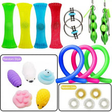 Load image into Gallery viewer, 20 in 1 Fidget Toys Anti Stress Relief Set Stretchy Strings Pop It Popit Gift Pack Adult Children Sensory Antistress Relive Toy
