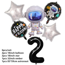 Load image into Gallery viewer, New Space Planet party Plate Napkins cups Tableware stars party for Astronaut Happy Birthday Party Supplies Universe Decorations
