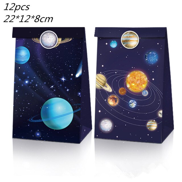 New Space Planet party Plate Napkins cups Tableware stars party for Astronaut Happy Birthday Party Supplies Universe Decorations